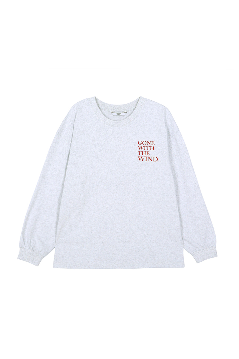 &quot;WIND&quot; LONG SLEEVE T-SHIRTS - GREY